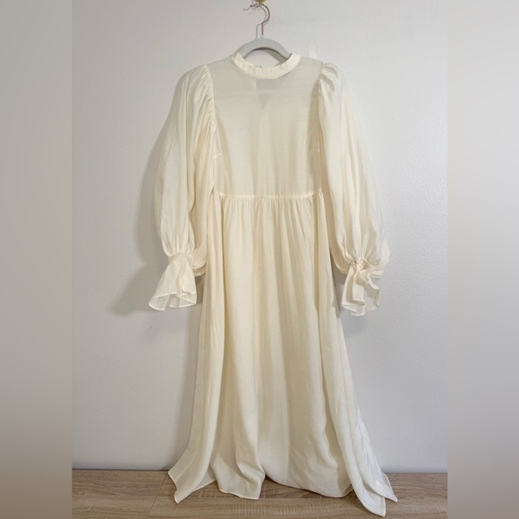 Anine Bing Dresses & Skirts - SNIDEL Dress Ivory Bell Sleeve Romantic Victorian Peasant Dress Women’s Sz OS